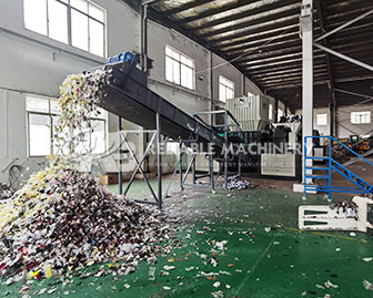 Domestic waste crusher production line site